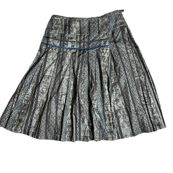 Peruvian connection vintage earthy skirt patterned 12 symbology Pima cotton - Picture 1 of 6